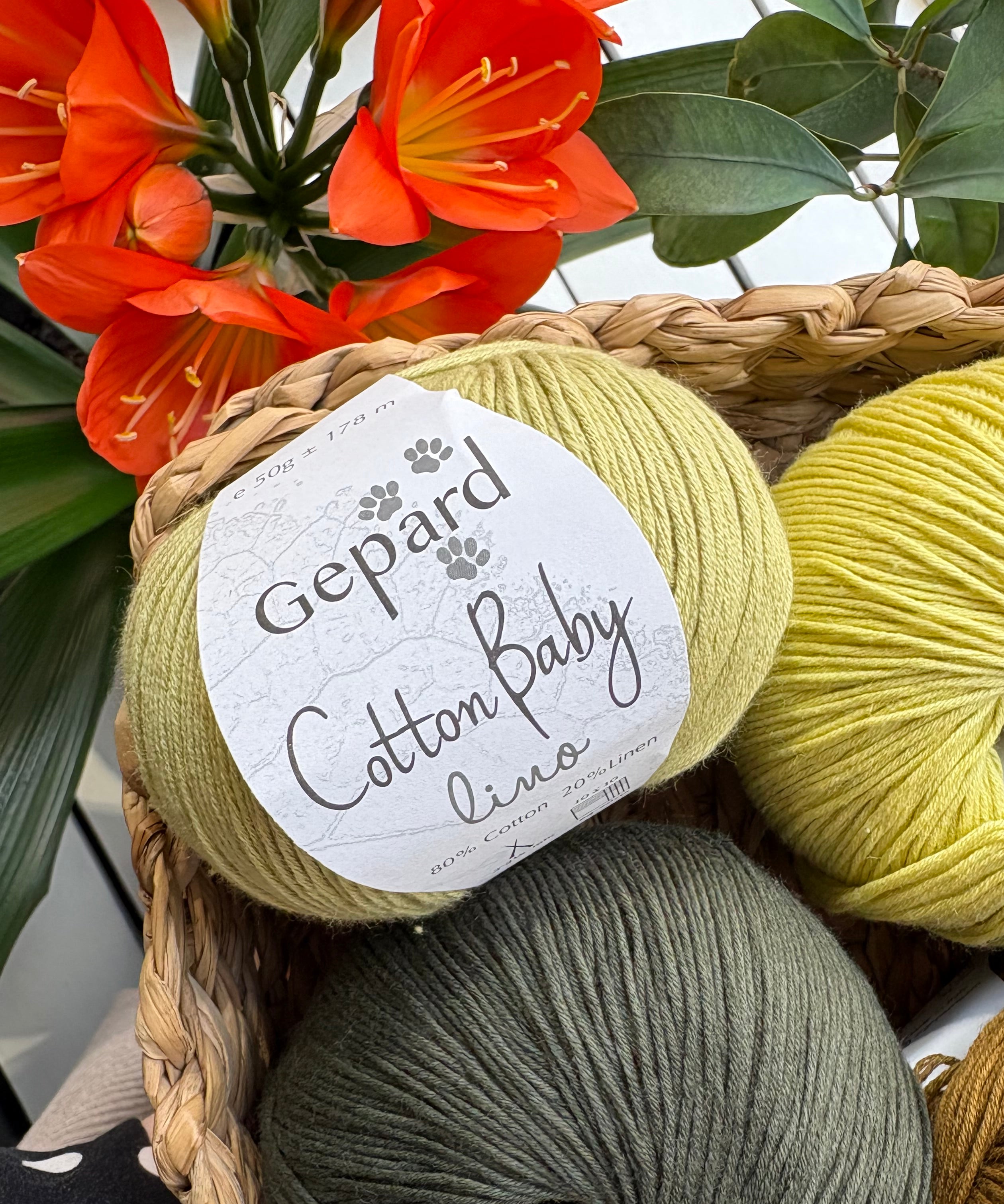Neulelanka
Cotton Baby Lino
Gepard Garn
kesälanka
pellavapuuvillalanka
