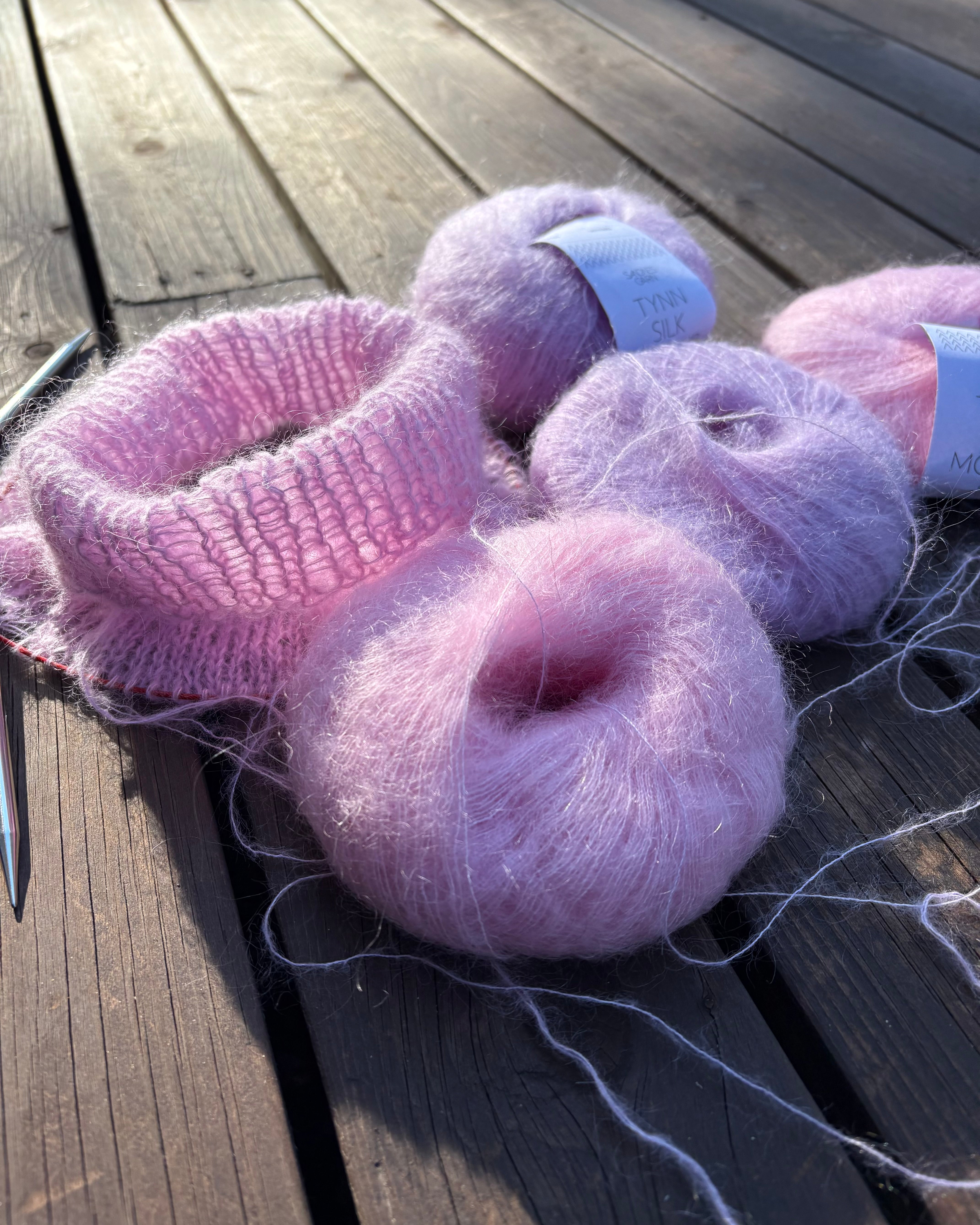 Neulelanka
Tynn Silk Mohair
Sandnes Garn
silkkimohair
mohairlanka