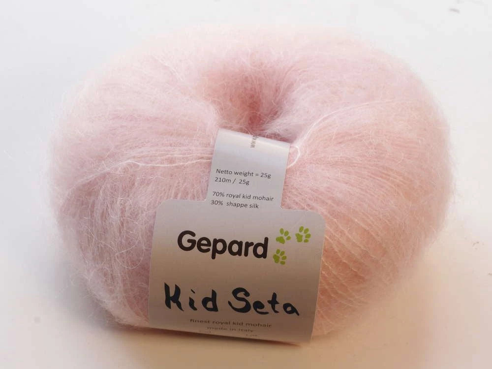 Gepard Kid Seta, silkkimohair 413 vaaleanpunainen