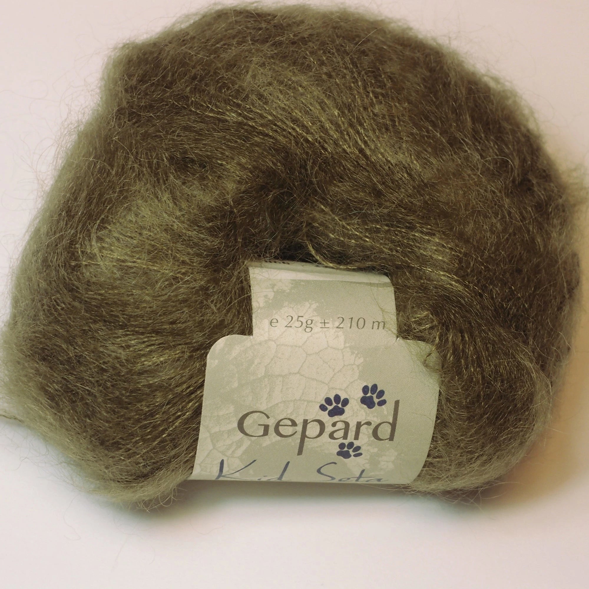 Gepard Kid Seta, silkkimohair 860 DARK OLIVE