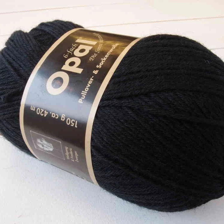 Opal Uni 4 ply 2619 Tiefschwarz