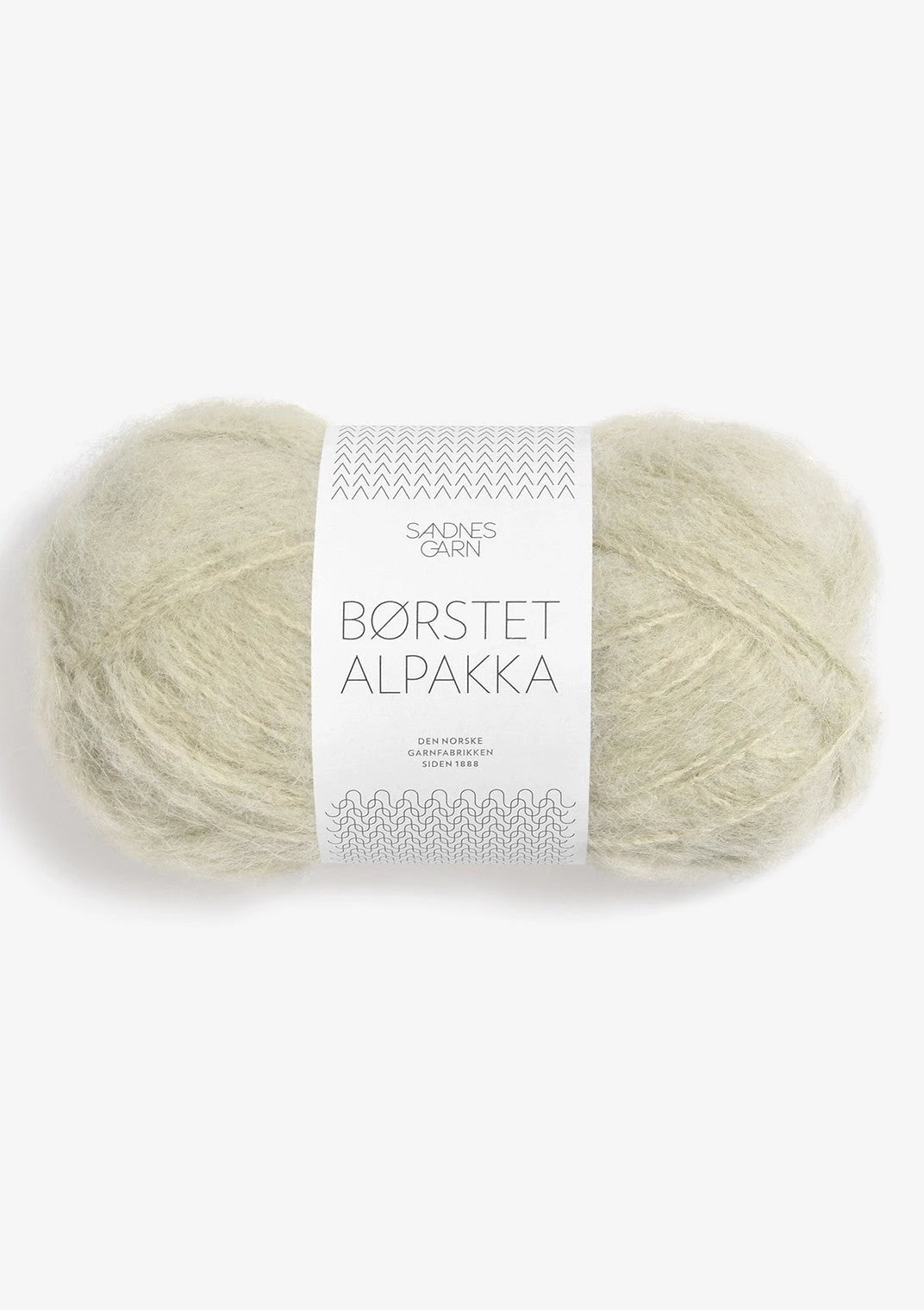 Sandnes Garn Borstet Alpakka,  9822 CHINOS GRÖNN
