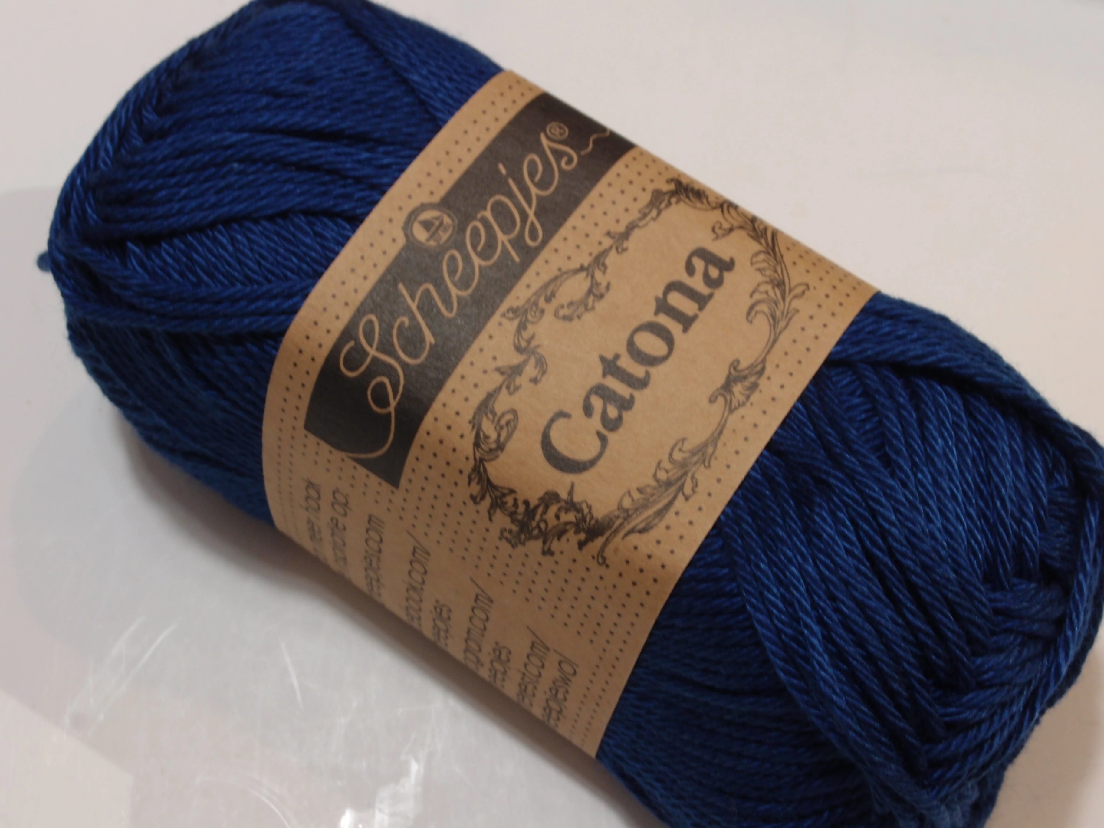 Scheepjes Catona, 527 Midnight Blue, yönsininenn
